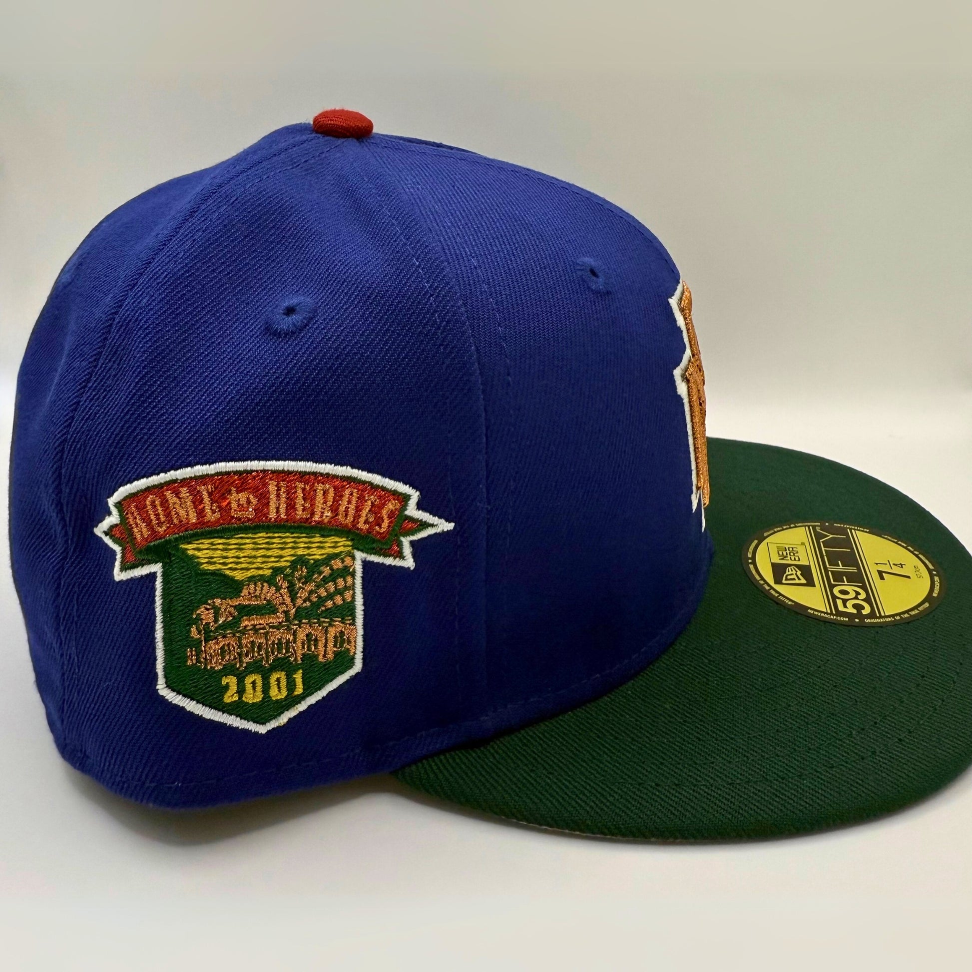 Side view of Milwaukee Brewers Home of Heroes 59Fifty Fitted Hat
